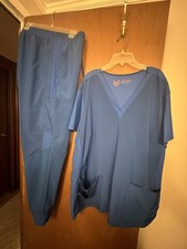 Urbane Performance Scrub Pant Medical Uniform Unisex 2XL Blue Solid