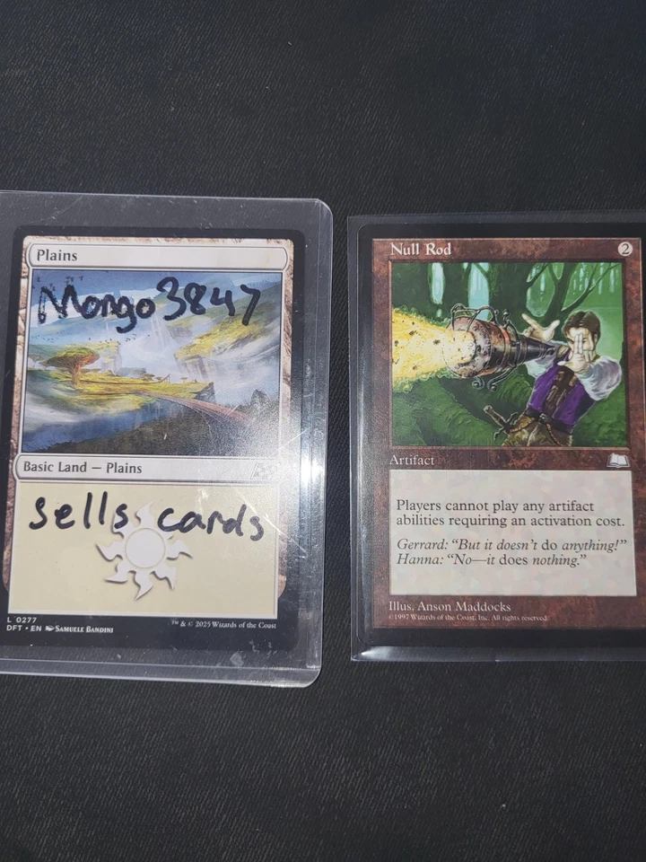 MTG Null Rod EX Weatherlight Artifact 1997 - Image 3 of 3