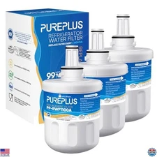 PUREPLUS 3-Pack Refrigerator Water Filter Replacement DA29-00003G, HAFCU1, HDX