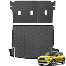 KUST Trunk Cargo Mat for Nissan Rogue 2021-2025 2026, TPE Rubber Cargo Liner