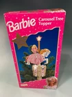 Vintage 1997 Barbie Carousel tree Topper, Unused in Original Box, Tested, Works