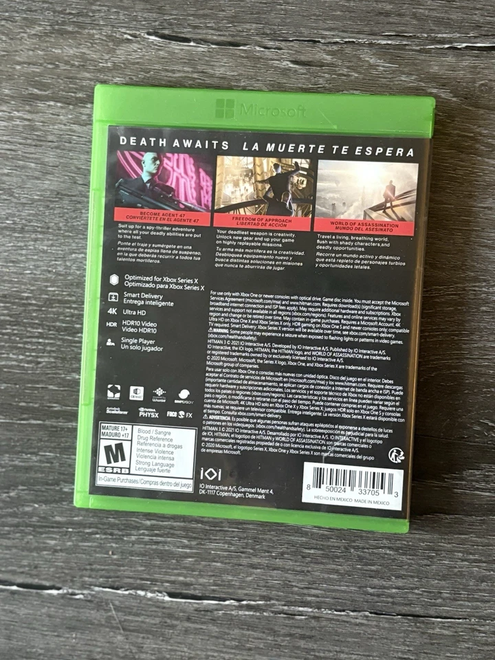Hitman 3 -- Standard Edition (Microsoft Xbox One/Series S/X, 2021) No Manual - Image 2 of 4