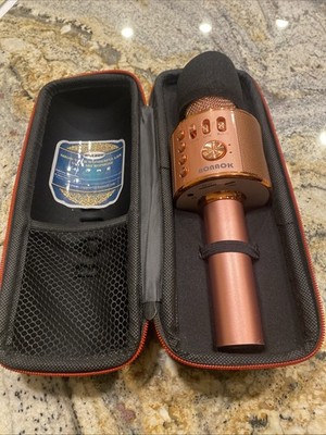 Bonnok  Wireless Karaoke Microphone & Hifi Speaker Rose Gold (tested)
