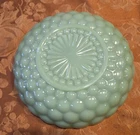 VINTAGE JADEITE BUBBLE SERVING BOWL 8.5 INCHES GREEN MILK GLASS