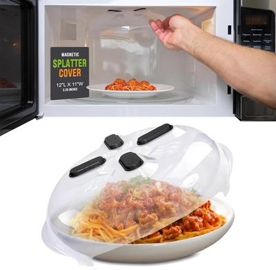 #ad #ad Magnetic Microwave Splatter Cover 12″ – BPA Free Vented Plate Guard LidDish $34.62