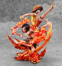 Megahouse One Piece Luffy & Ace Portrait.Of.Pirates NEO-MAXIMUM 20th Limited FIG