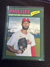 🔥2026 Topps Heritage Green Border ~1450 #110 Cristopher Sanchez PHI Phillies🔥