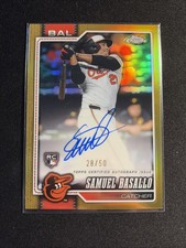 2026 Topps Chrome Samuel Basallo #RA-SB True Gold Auto /50 Orioles RC