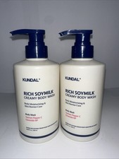 2 KUNDAL Rich Soymilk Creamy Body Wash 500 ml Ea Mellow Vanilla Scent