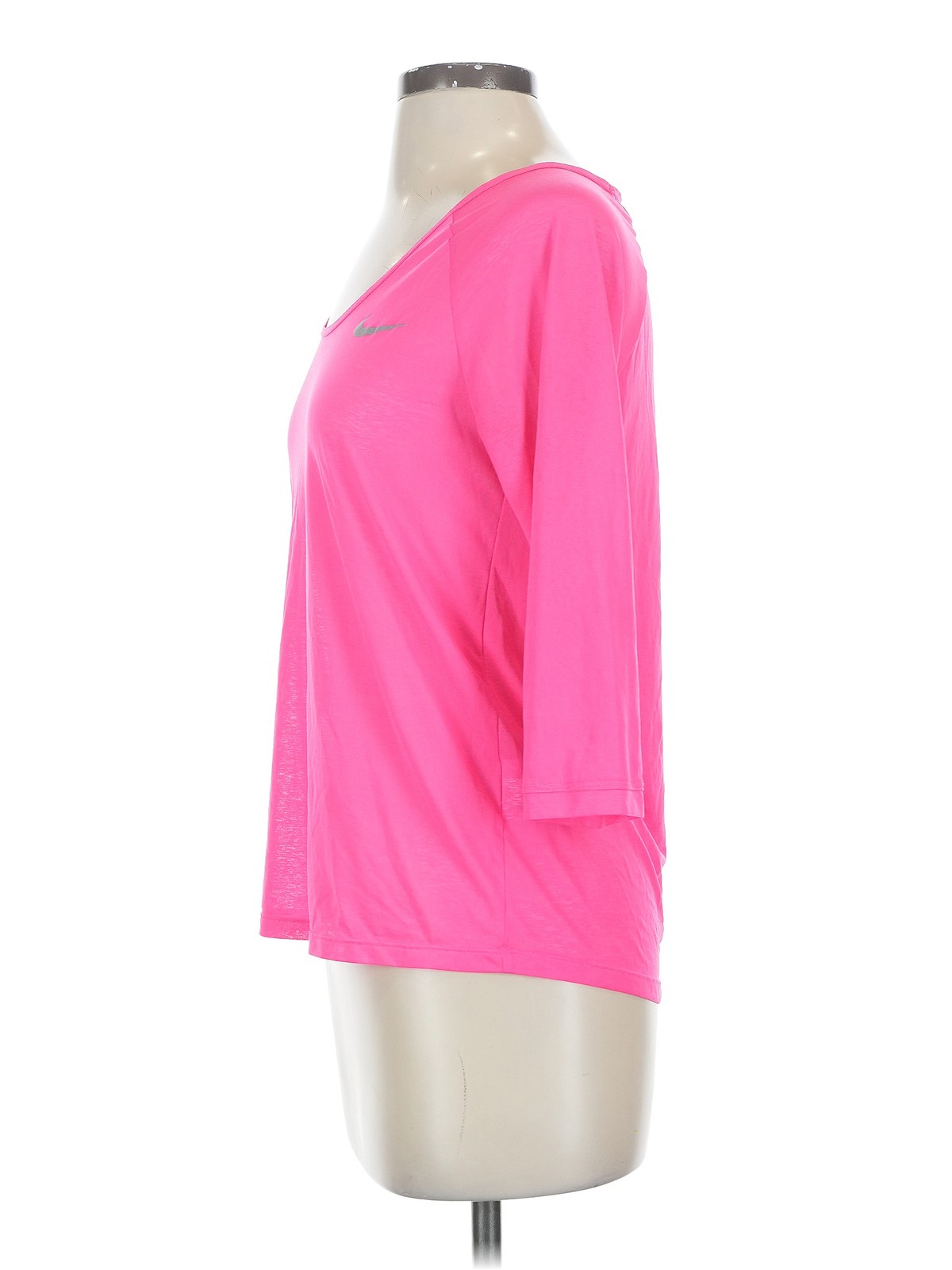 Nike Women Pink 3/4 Sleeve T-Shirt S thumbnail 4