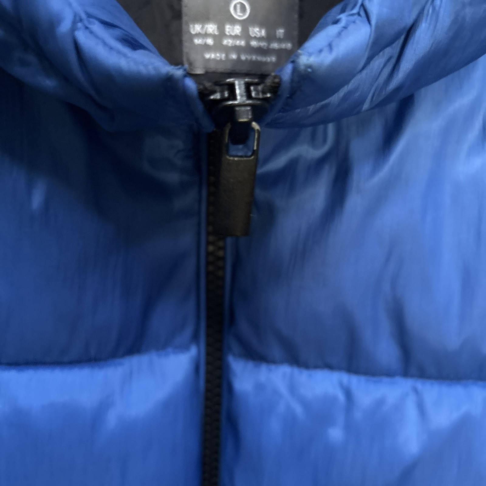 Primark Mens Coat Size L Blue Long Sleeve Puffer image 6
