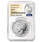 2024 $1 Peace Silver Dollar NGC MS70 ER Peace Label