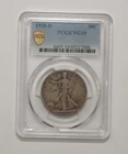 1938-D WALKING LIBERTY HALF DOLLAR PCGS VG10