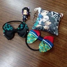 Demon Slayer: Kimetsu no Yaiba Goods Japanese Pattern Scrunchie 4 Piece Set