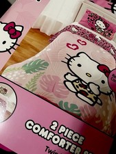 Hello Kitty Queen Size Cover and Pillowcase Set