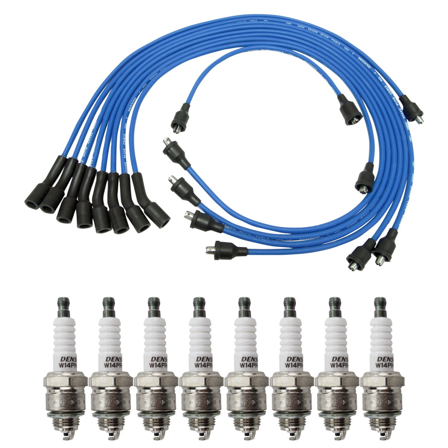 NGK Wire Set  Denso 8 Standard SparkPlugs Kit for Firebird Grand Prix Impala V8
