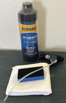 SOPAMI Quick Effect Coating Agent Persistent Type 500ml w/Sprayer Sponge & Cloth