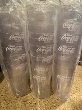New (6) Carlisle Coca-Cola Clear Tumblers Restaurant Plastic Cups 20 oz