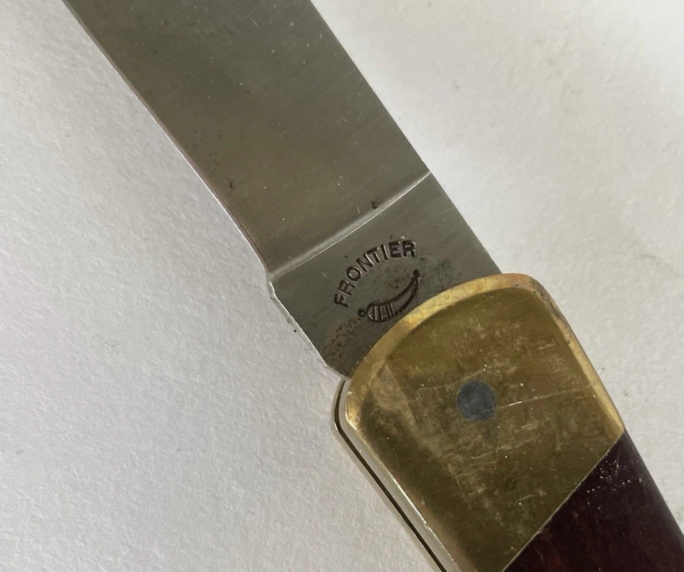 Navaja de Bolsillo Cazador Plegable Vintage Imperial Frontier Coke 8 1/2” Nueva Antigua 4815U Foto 3 de 4