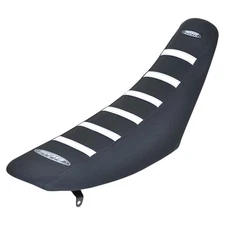 SDG 6-Rib Gripper Seat Cover - Black/White Ribs - 95925WK