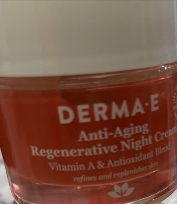 DERMA E Anti-Aging Regenerative Night Cream   Firming Astaxanthin Moisturizer