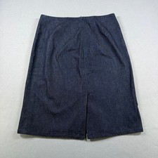 Gap Womens Dark Wash Denim Pencil Skirt Stretch Indigo Knee Length Size 2