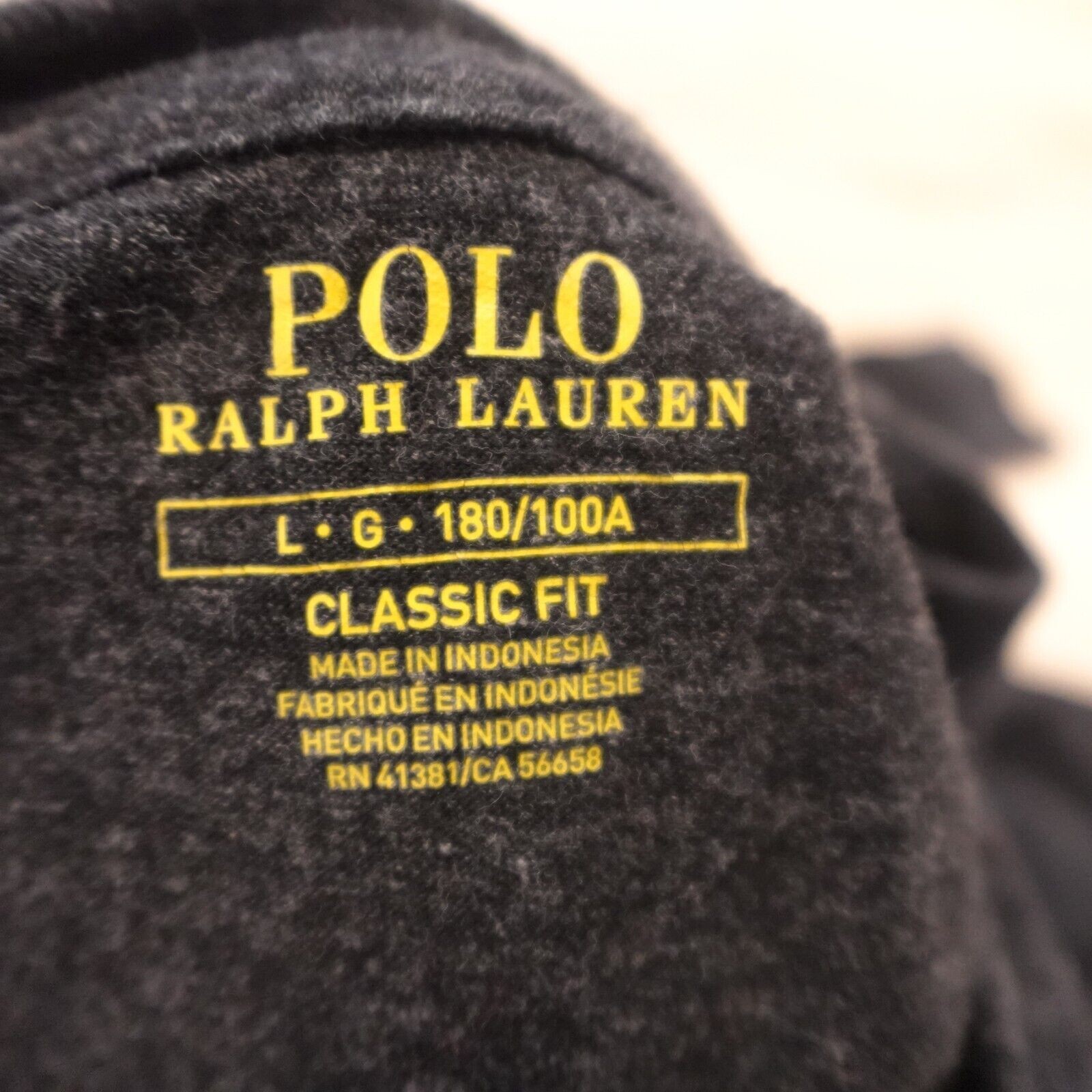 Polo Ralph Lauren uomo grande t shirt manica lunga bordeaux pony erica nera
