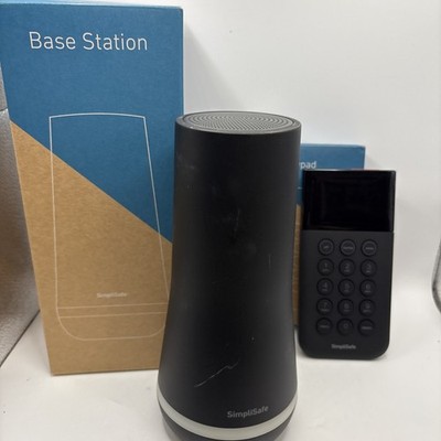 SimpliSafe SSBS3 Home Security System Base Station, Keypad SSKP3 BLACK TESTED WO