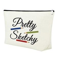 Colored Pencils Artists Gift Makeup Bag Artist Paint Lover Gifts Cosmetic Bag...