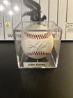 John Danks Signed Autograph Official ROMLB Baseball with Display Case