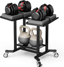 Dumbbell Rack Only Dumbell Cart Weight Stand Fits for Adjustable Weight 400Lbs L