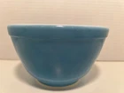 Pyrex BLUE Vintage 1940s Glass 5'' MIXING BOWL 1 1/2 Pt. Nesting Bowl