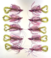 Bass Jigs Finesse 10 Total: Morning Dawn  3-5/16  3-3/8  4-1/2 w/Trailers