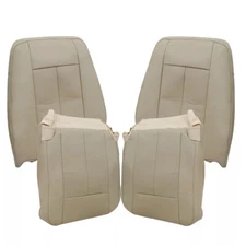 For 2007-2014 Ford Expedition Driver Passenger Bottom / Top Leather Seat Cover