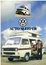VW TRANSPORTER T25 AUTO-SLEEPER CAMPER VAN 1985- FACTORY UK SALES BROCHURE