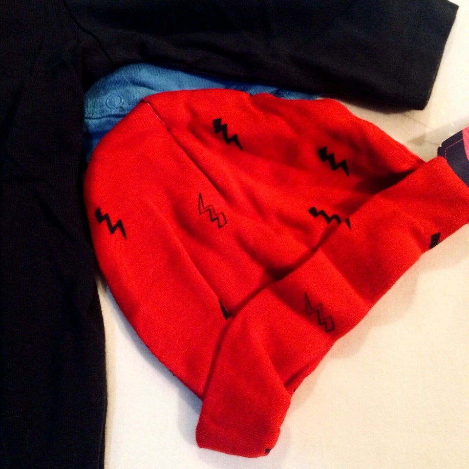 LOTE de 3 Body NAVIDAD Y Sombrero NUEVO Infantil 1 Pieza Bebé Mameluco Divertido 6M Foto 4 de 4