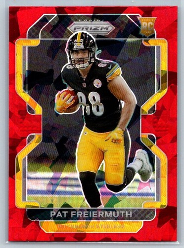 2021 Panini Prizm Red Cracked Ice Rookie Pat Freiermuth