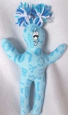 Handmade Blue Road signs/ Driving Dammit Doll ~with Pigtails~Unique Gift idea