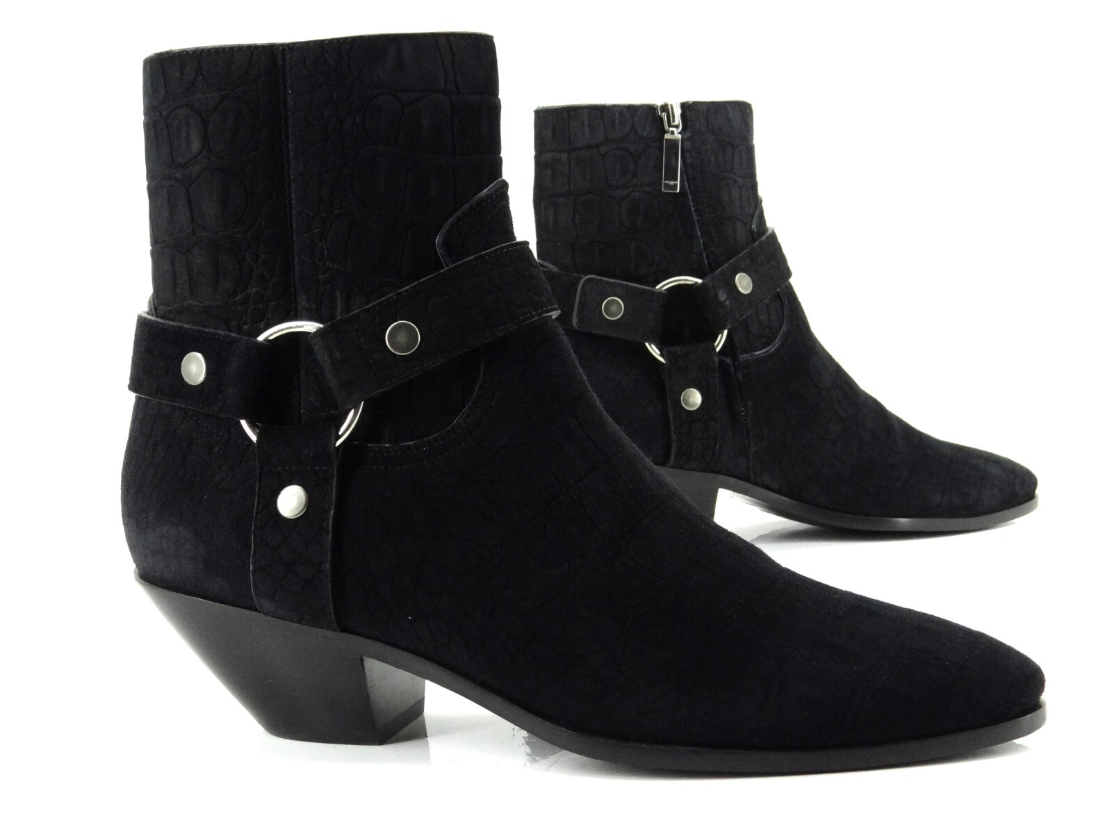 Saint Laurent stivaletti stivali biker scarpe da donna in pelle numero 42 neri