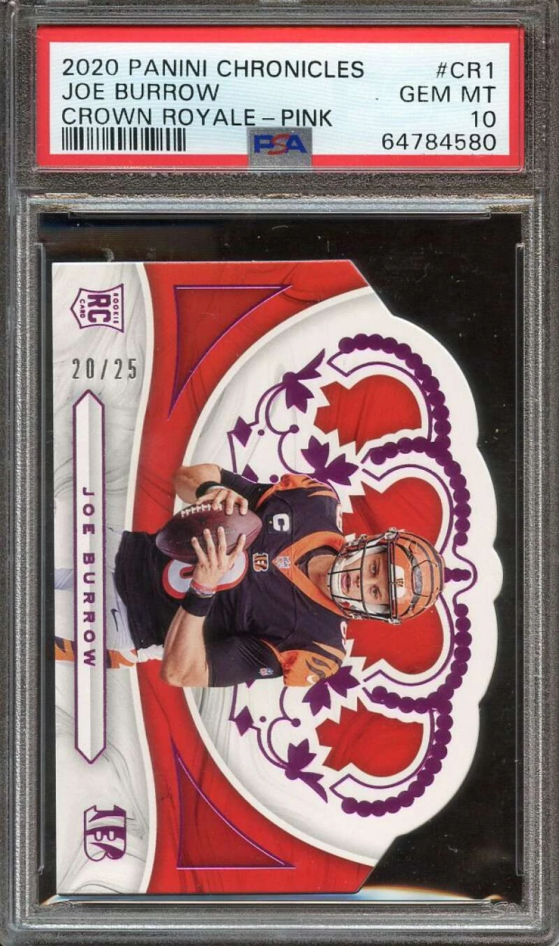 Joe Burrow Panini Chronicles Crown Royale #CR1 Pink