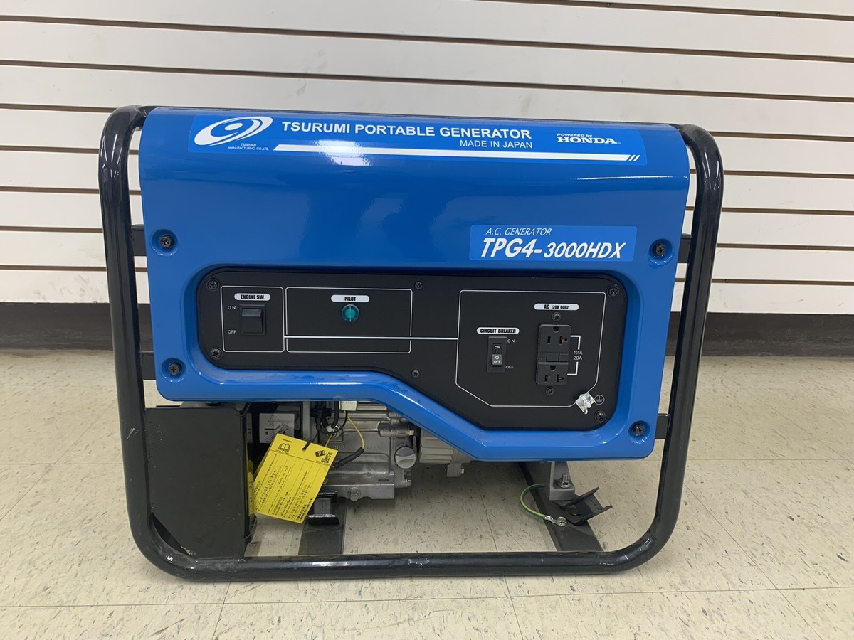 Tsurumi Pump TPG4-3000HDX 3000W Honda Powered Generator | eBay