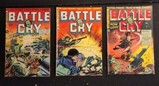 Battle Cry #13 + 14 + 17 (Stanmor Publications 1954) AVG G/VG Pre Code War