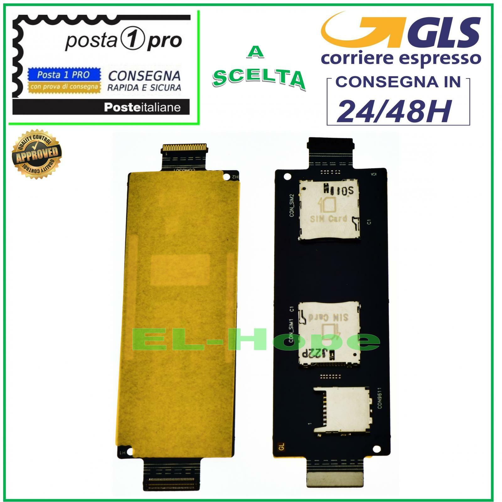 LETTORE SIM + LETTORE MICRO SD ASUS ZENFONE 2 LASER ZE551KL SIM CARD READER