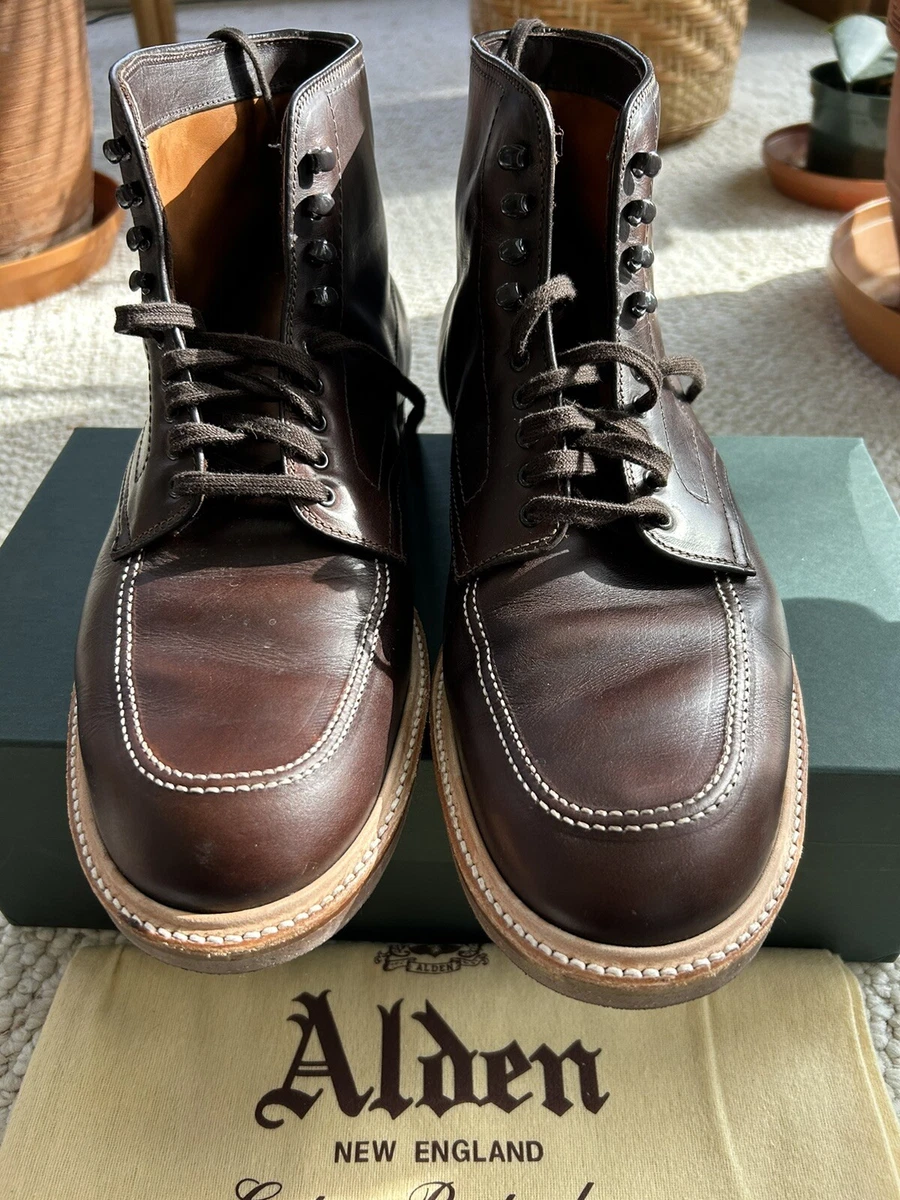Alden 403 Indy Boot Brown Aniline Pull Up Men s US 12 Made In USA