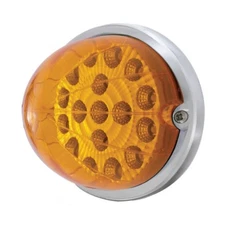 17 LED Watermelon Clear Reflector Flush Mount Kit - Amber LED/Amber Lens