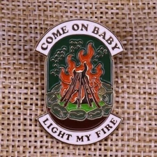 "THE DOORS" COMMEMORATIVE "LIGHT MY FIRE"... LAPEL PIN...