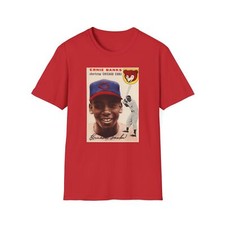 Vintage Ernie Banks Rookie T-Shirt - Legendary 1954 Baseball Card #94 - Unisex