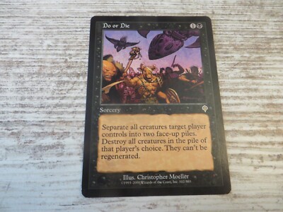1x Do or Die - Invasion - NM/EX - English - OOP MTG