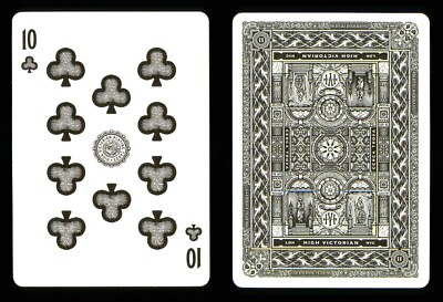 1 x Spielkarte Theory11 High Victorian - 10 of Clubs ZT 39