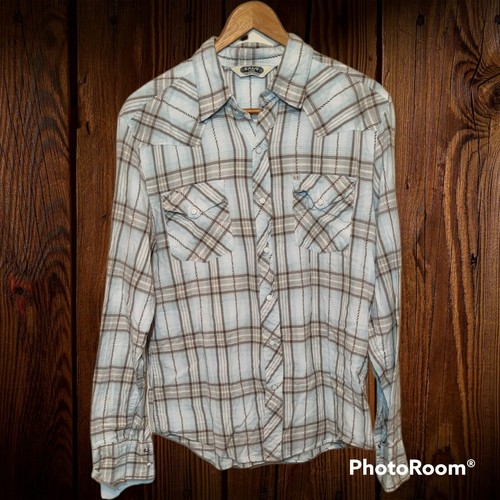 SALT Valley Western Plaid Flannel Long 